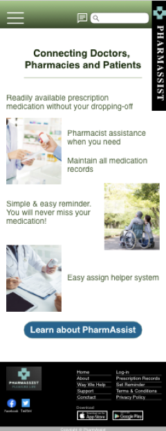 image of responsive website for mobile