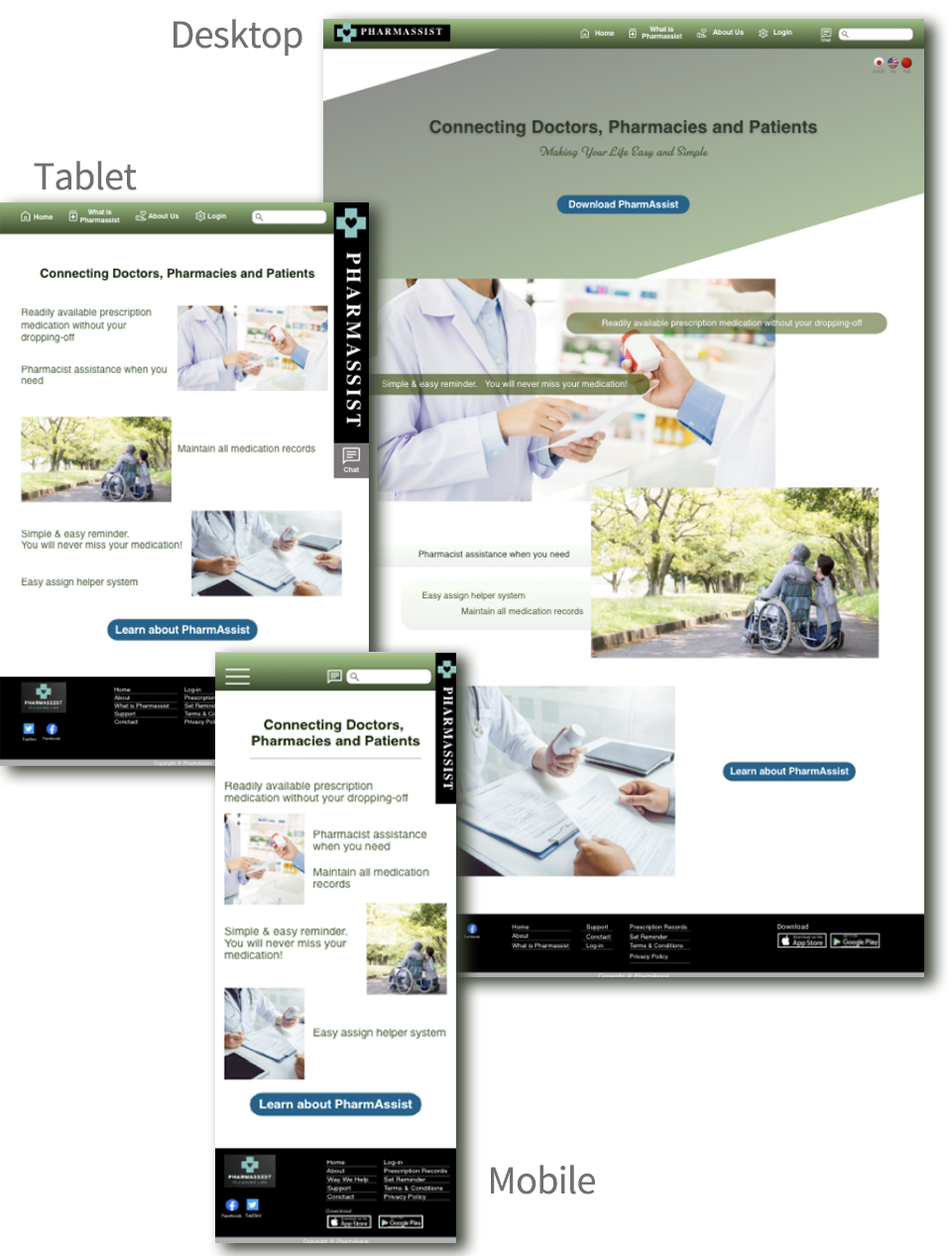 image of responsive website